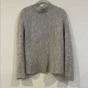 Gray Mock Neck Sweater